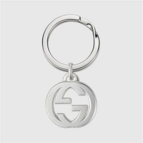 schlüsselanhänger gucci herren|Gucci GG Schlüsselanhänger aus Silber.